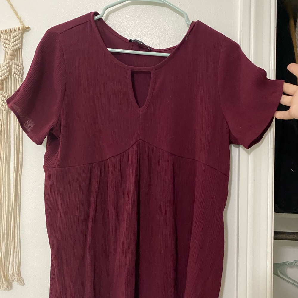 Signature Studio- Wine red shirt